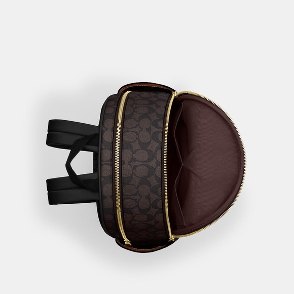 Court Backpack In Blocked Signature Canvas - Picture 1 of 3